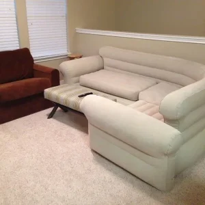 Intex 68575 Inflatable Corner Sectional Sofa Neutral Waterproof Flocked Top Sofa Couch Seat