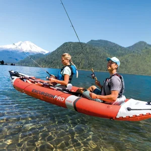 Intex 68309 Excursions Pro K2 Fishing Kayak 2 Person Inflatable Kayaks For 2 With Paddles