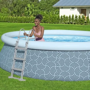 Bestway 57372 Above Ground Pool 15ft Large Inflatable Pool Round