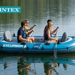Intex 66324 Excursion 4 Boats 4 Person Inflatable Boat For Family Outings
