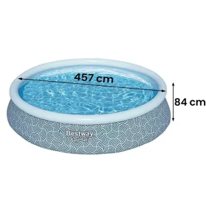 bestway 57313 fast set pool 15ft family garden inflatable pool for children