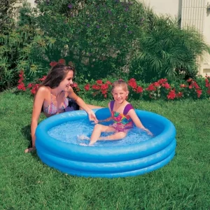 Intex 59416 Crystal Blue Pool Small Inflatable Kiddie Pool For Kids