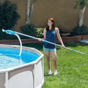 Intex 28003 Deluxe Pool Cleaning Maintenance Kit With Pool Wall Brush ,Vacuum And Surface Skimmer