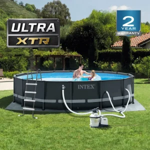 Piscina Intex 26326 Ultra XTR Frame 16' x 48" Above Ground Pool With Sand Filter Pump