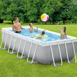 Intex 26788 Prism Frame Rectangular Pools With Filter Pump 400x200x100cm