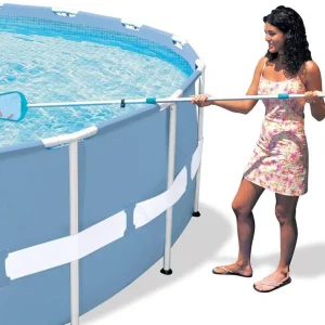 Intex 28002 Swimming Pool Cleaning Maintenance Kit With Vacuum And Surface Skimmer For Above Ground Pools