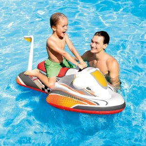 Intex 57520 Wave Rider Ride-On Inflatable Jet Ski Pool Float For Kids