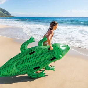 Intex 58562 Giant Gator Ride-On Large Inflatable Crocodile Pool Float For Children