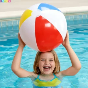 Intex 59020 Glossy Panel 20in Inflatable Beach Ball For Kids
